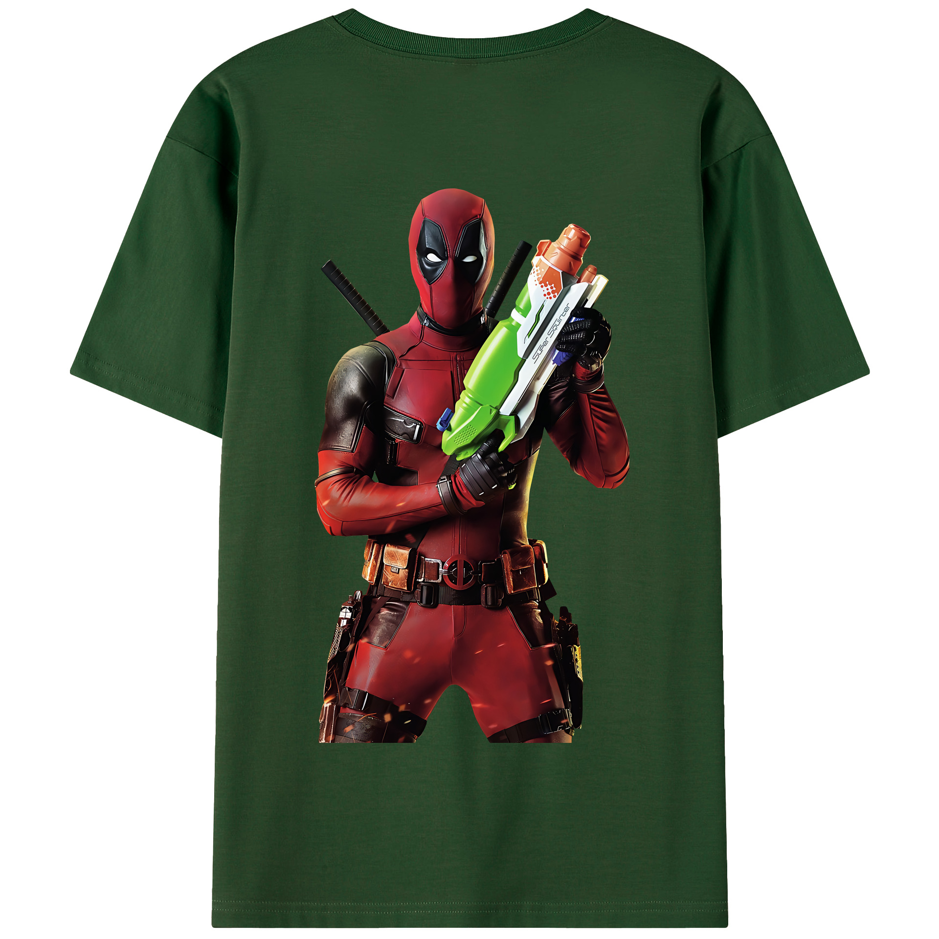 （画像用） Deadpool デッドプール 綿100％半袖Tシャツ（背面プリント）